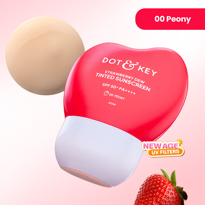 Strawberry Dew Tinted Sunscreen SPF 50+ PA++++ With New-Age UV Filters - image 1