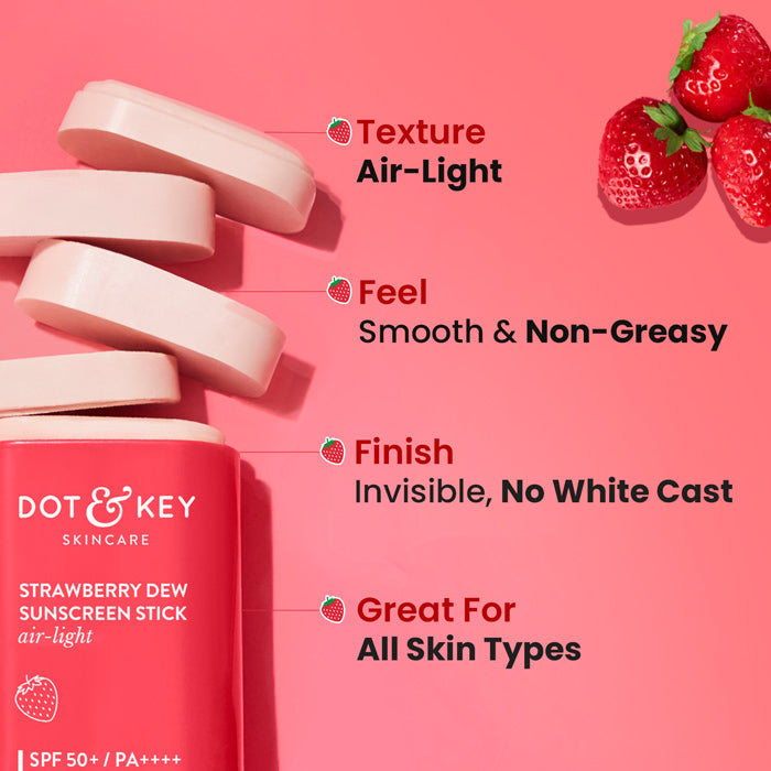 Strawberry Sunscreen Stick, In-Vivo Tested SPF 50+ PA++++ - image 3