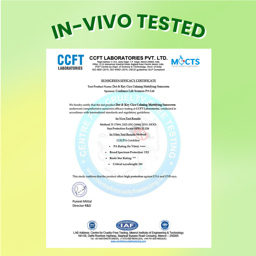 Cica + Niacinamide Sunscreen, In-Vivo Tested SPF 50+ PA++++ - image 7
